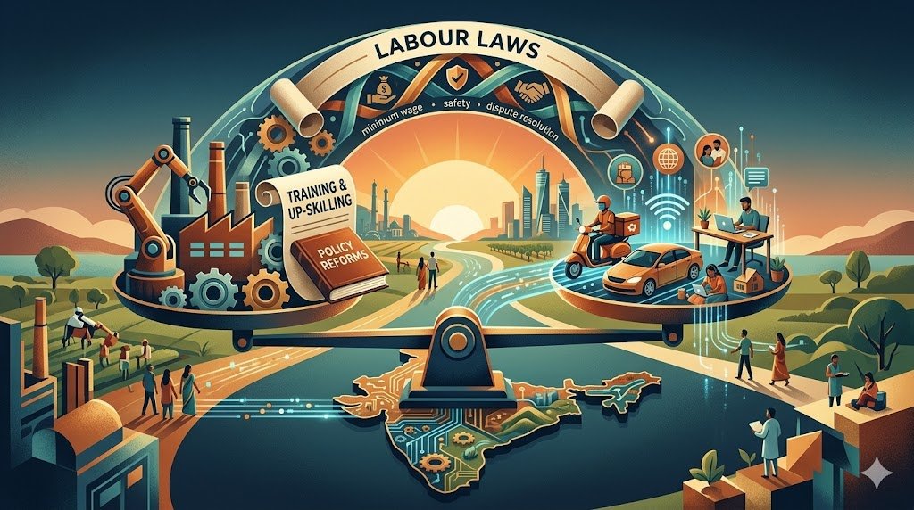 India’s digital workforce and the transformation of jobs through automation, gig work, and remote technologies.